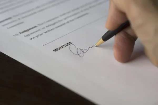 football contract signing